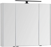 Зеркальный шкаф Aquanet Латина 90 белый