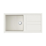 Каменная мойка Omoikiri Kitagawa 100-WH Artceramic/белый прямоугольная с крылом