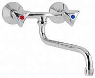 Смеситель Mofem Metal Plus 301 M PL CER, настенный кухонный, 142-0023-30