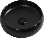 Раковина накладная Aquanet Round-1-MB 36 черный матовый