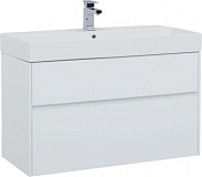 Тумба с раковиной Aquanet Бруклин 100 белый