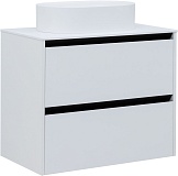 Тумба под раковину Allen Brau Activity 80 1.34004.WM белый матовый/черный браш