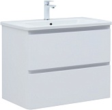 Тумба с раковиной Aquanet Эмбер 80 2 ящ. цв.белый матовый (раковина Urban)