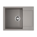 Каменная мойка Omoikiri Daisen 65-GR Artgranit/leningrad grey   прямоугольная с крылом