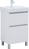 Тумба под раковину Aquanet Вега 50 напольная белый глянец