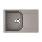 Каменная мойка Omoikiri Yonaka 78-GR Artgranit/leningrad grey   прямоугольная с крылом