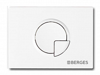 Кнопка Berges R1 для инсталляции NOVUM белая 040021
