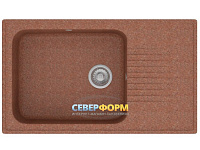 Мойка гранитная POLYGRAN F-19 терракот