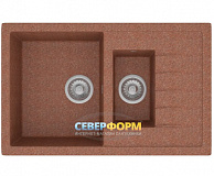 Мойка гранитная POLYGRAN F-21 терракот