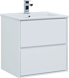 Тумба под раковину Aquanet Милан 65 белый глянец