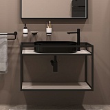 Консоль под раковину Allen Brau Liberty 75 1.33001.BB черный браш