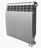 Биметаллический радиатор Royal Thermo Biliner 500 V 8 секции Silver Satin нижнее подключение