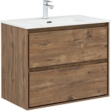 Тумба с раковиной Aquanet Милан (Flash) 80 цв. дуб рустикальный