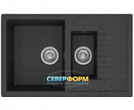 Мойка гранитная POLYGRAN F-21 черная