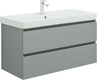 Тумба с раковиной Aquanet Вега 2.0 100 2 ящ. цв.мисти грин (раковина Ирис)