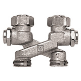 Перекрестие с запорным вентелем HERZ G3/4" 00000000793