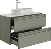 Тумба под раковину Allen Brau Fantasy 100 1.11003.CGM 2.0 олива матовый