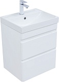 Тумба под раковину Aquanet Слим 50 белый сатин