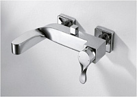 Смеситель для ванны BRAVAT серия WAVE F674108C-01 короткий излив, Германия