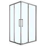 Душевое ограждение Loranto 120x80x190 раздвижная дверь, универсальная, прозрачное стекло 6 мм, профиль серый матовый (CS-AB01GG-128)