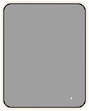 Зеркало Aquanet Контур 1000х800 LED TX черный