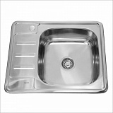 Мойка врезная Sinklight 58*48 0.6x160 выпуск 3 1/2 правая