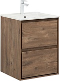 Тумба под раковину Aquanet Милан 50 дуб рустикальный