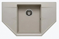 Мойка гранитная Polygran Riff 800 679061 серый №14