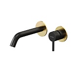 Смеситель для раковины Allen Brau Priority 5.31030-GB31 (с внутренней частью) черный/золото