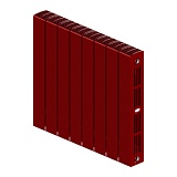 Радиатор биметаллический RIFAR SUPReMO 500 х 8 секций БОРДО боковое подключение