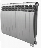 Биметаллический радиатор Royal Thermo Biliner 500 V 10 секции Silver Satin нижнее подключение