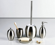 Коллекция "6700 Ruwer " WASSER KRAFT, дозатор, мыльница, стакан, ёрш, косметическая ёмкость.