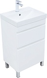 Тумба под раковину Aquanet Слим 50 напольная, белый сатин