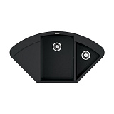 Каменная мойка Omoikiri Sakaime 105C-BL Tetogranit/черный угловая