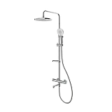 Смеситель термостатический для ванны со стойкой и тропической Milardo Ideal Spa ILSSBTHM06