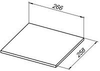Полка для стеллажа Allen Brau Liberty 30 1.33009.M мрамор