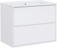 Тумба под раковину Aquanet Милан 85 белый глянец