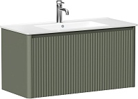 Тумба под раковину Allen Brau Gravity 100 1.370018.CGM олива матовый
