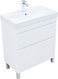 Тумба под раковину Aquanet Слим 70 напольная, белый сатин