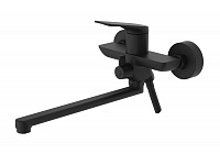 Смеситель для ванны с длинным изливом SOLEN BLACK 58223