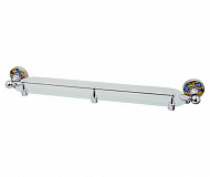 Полка стеклянная Wasser Kraft с бортиком Diemel K-2244