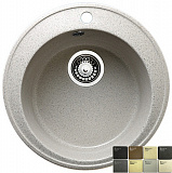 Мраморная мойка GRANICOM G009, серебро