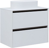 Тумба под раковину Allen Brau Activity 80 1.34012.WM белый матовый/олива браш