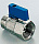 Кран мини HB TIEMME 1/2" SMALL флажок синий 2940005