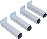 Ножки для мебели Aquanet 200 мм, 4 шт. хром матовый