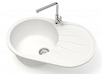Мойка из искусственного камня GLANZ J110 белая