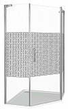 Душевое ограждение BAS FANTASY PNT-90-F-CH 90x90 прозрачное стекло с зеркальным рисунком