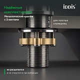Смеситель для умывальника IDDIS Parker черный матовый PARBL00i01