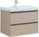 Тумба с раковиной Aquanet Вега 2.0 70 2 ящ. цв.бежевый (раковина Ирис)