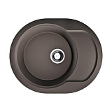 Каменная мойка Omoikiri Manmaru 62-DC Artgranit/темный шоколад овальная с крылом